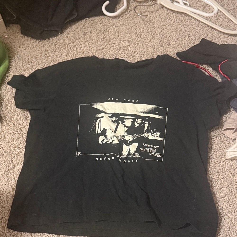 Brandy Melville Black Graphic Tee
